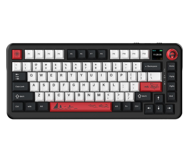 Ajazz AK820 MAX PLUS Avocado Switch Black Gray z ekranem - 1536374 - zdjęcie 3